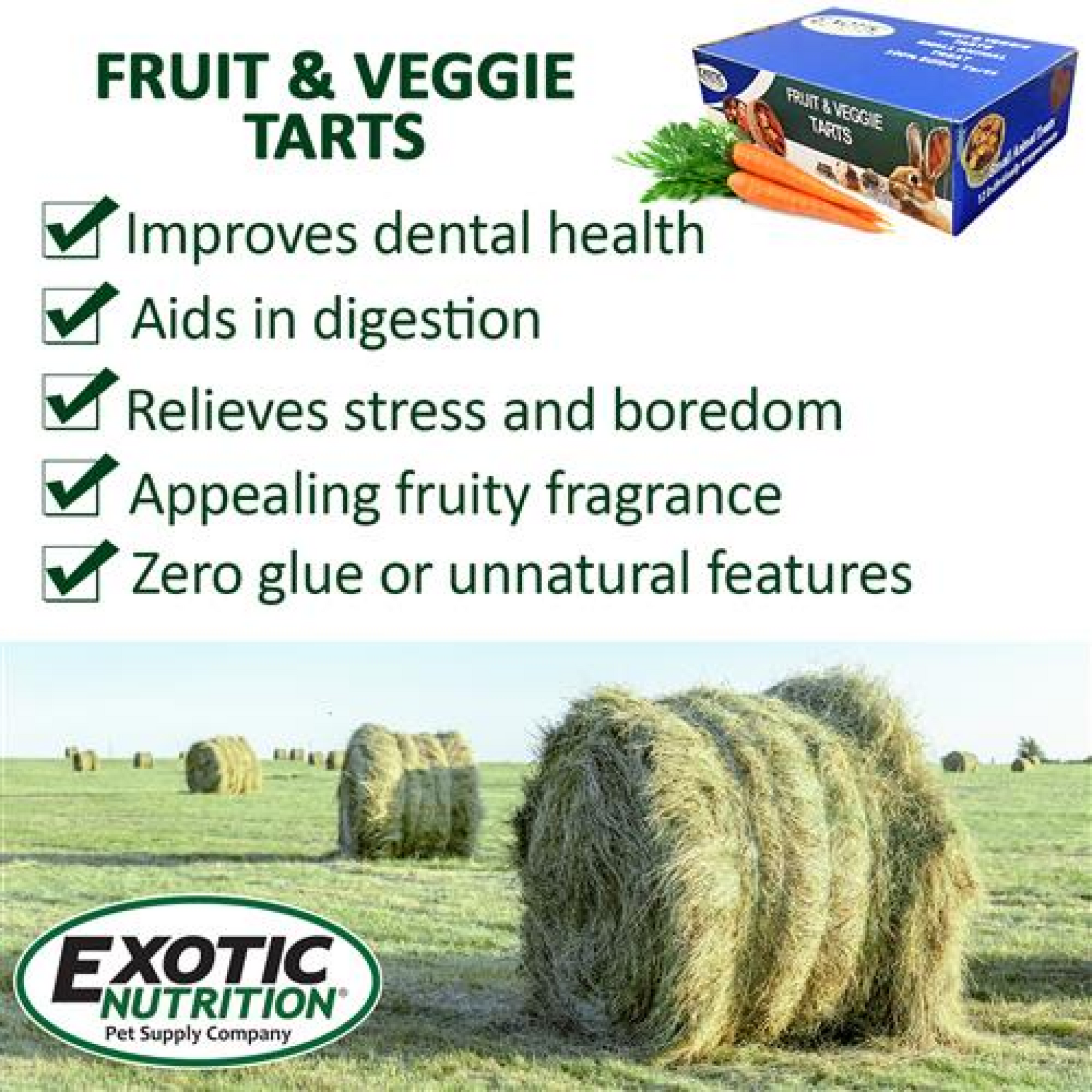 Fruit & Veggie Tarts, 12pcs/box