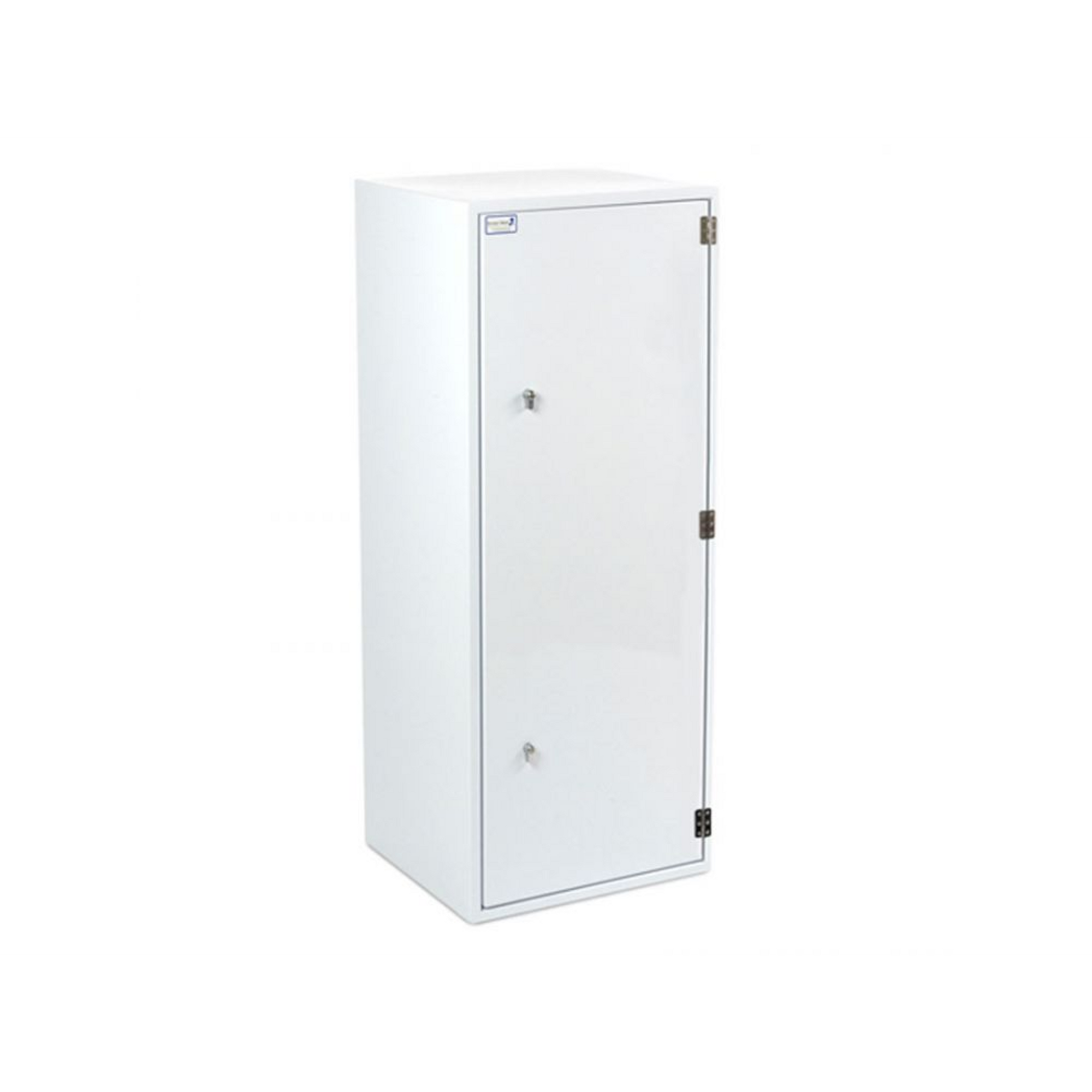 Controlled Drugs Cabinet 500Wx450Dx1250H MM Single Lock supplied with 2 Keys & ID Card, RH Door - Four Removable Shelves