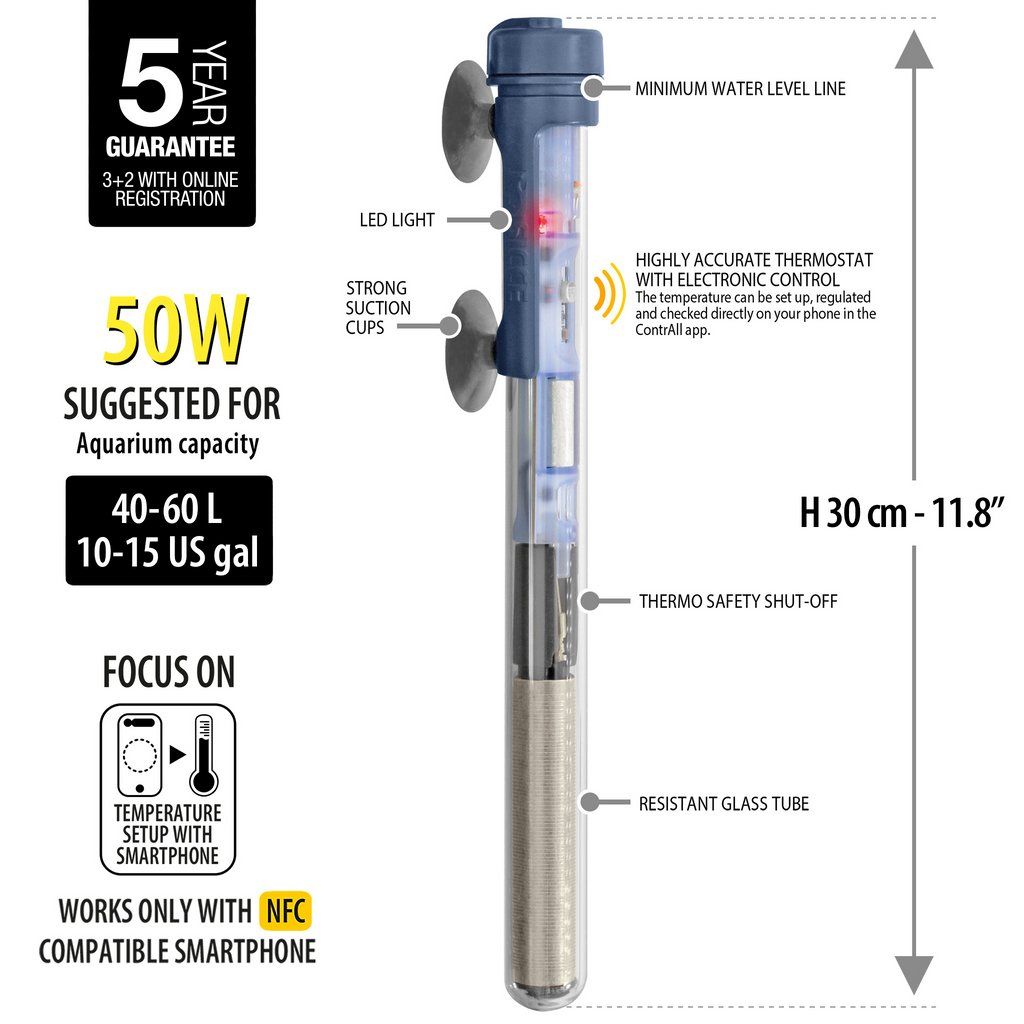 Scuba Contactless Submersible Heater 50W
