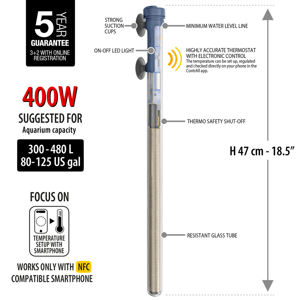 SCUBA CONTACTLESS SUBMERSIBLE HEATER 400W