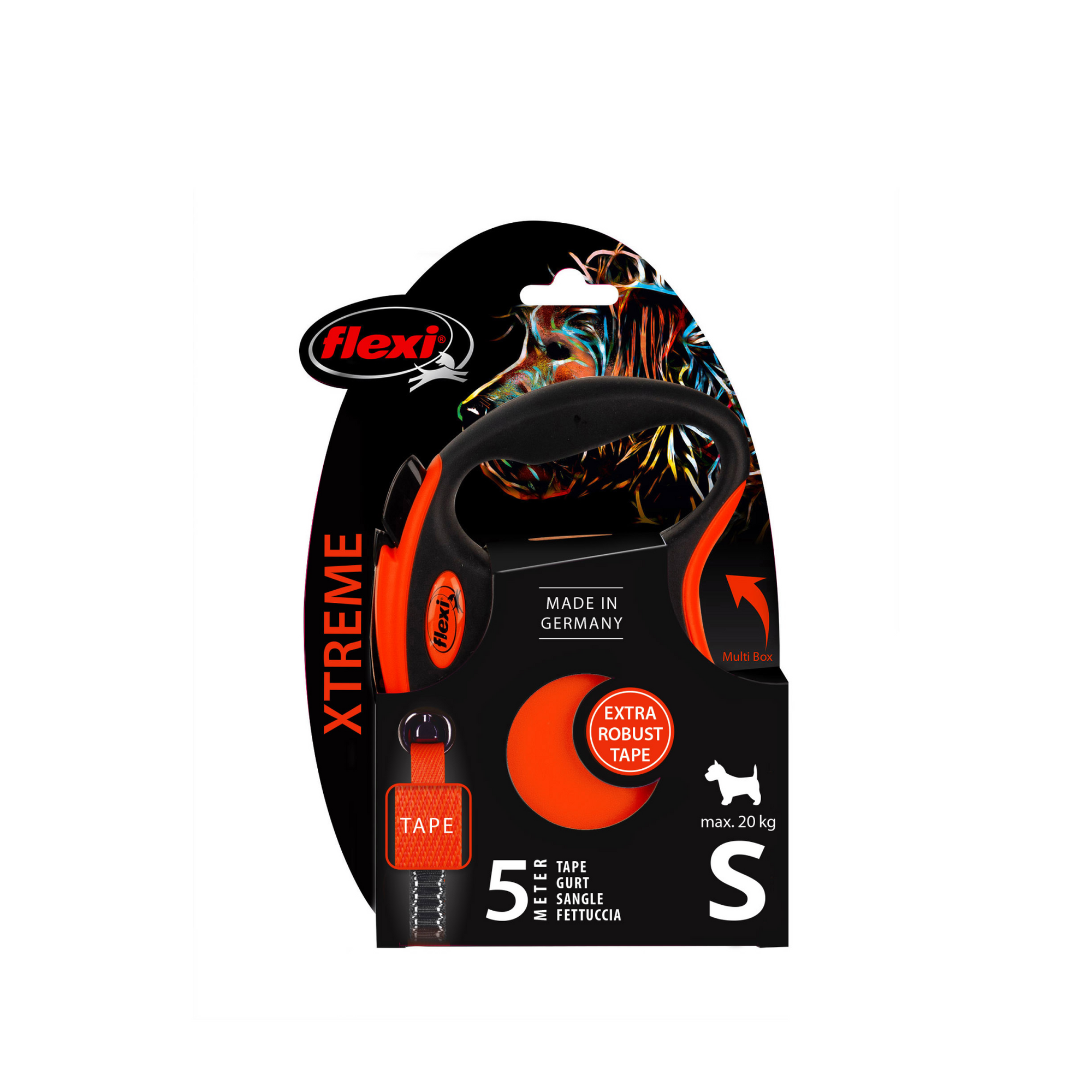 Xtreme Tape Black/Orange, Small, 5 m