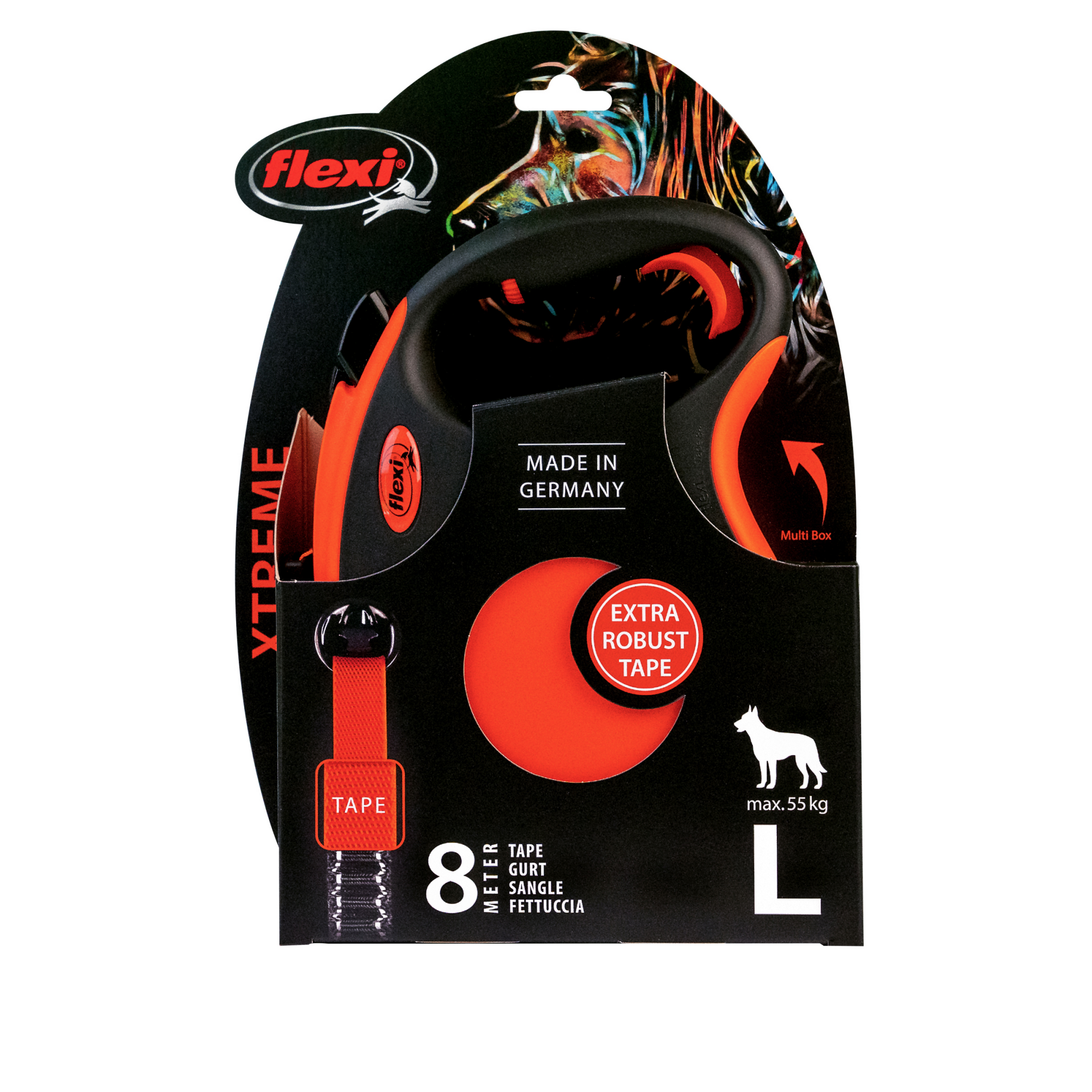 Xtreme Tape Black/Orange, Large, 8 m