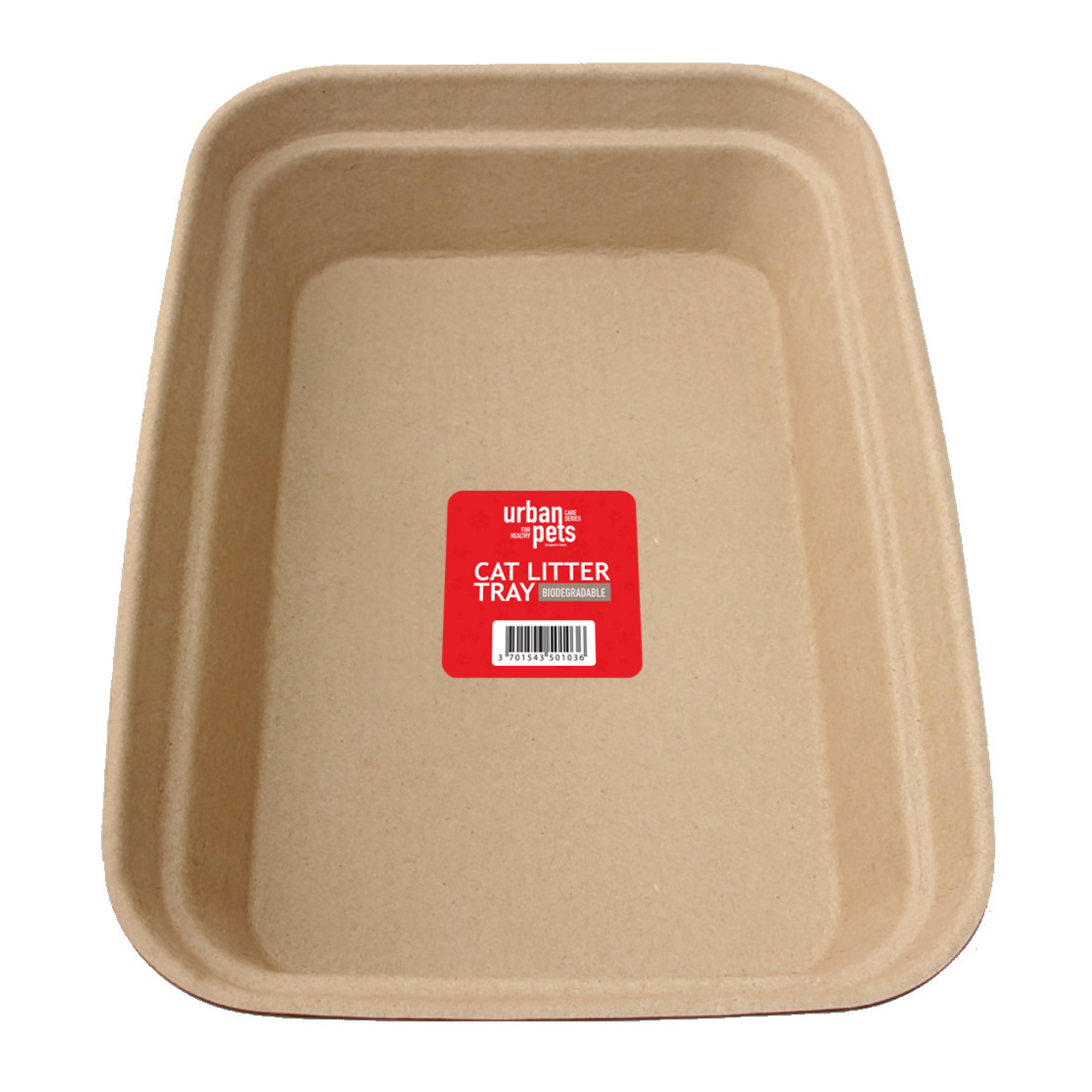 Biodegradable Cat Litter Tray Large, 46 x 35.5 x 10 cm