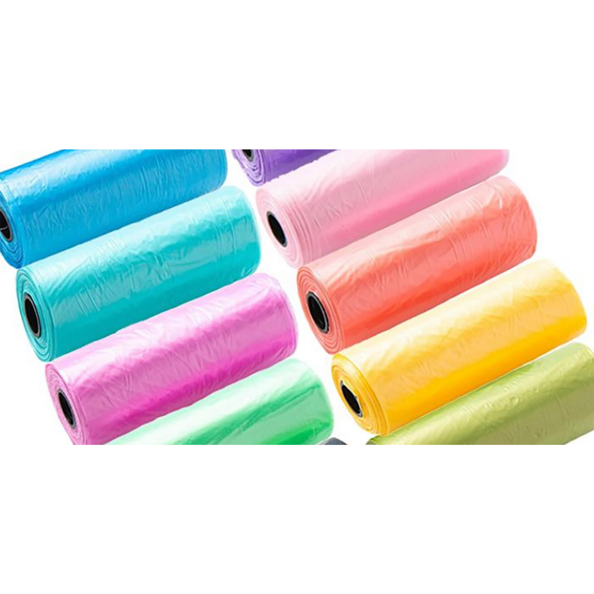 Value Poo Bags Roll in Assorted Colors, 15 bags