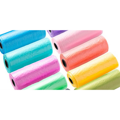 Value Poo Bags Roll in Assorted Colors, 15 bags
