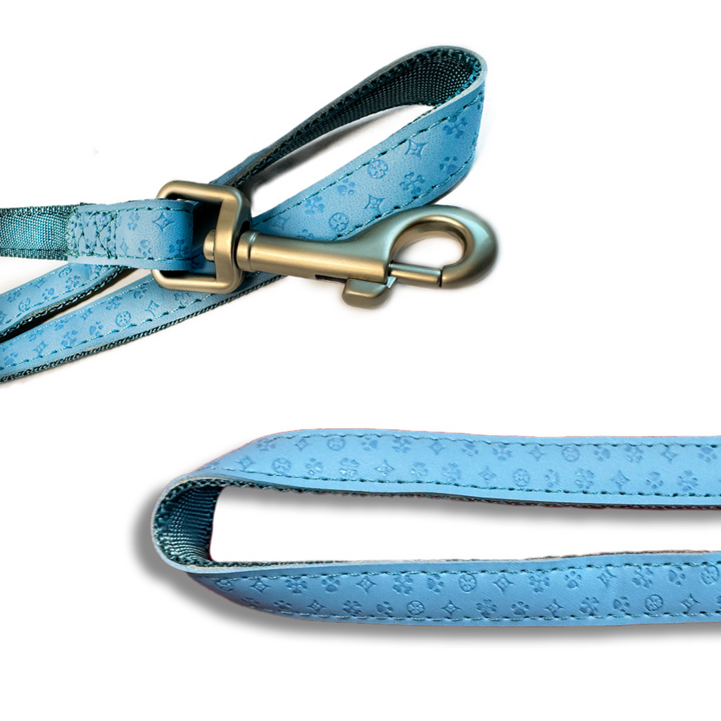 Mylord Leatherette Dog Leash 120 x 2 cm, Largeight Blue