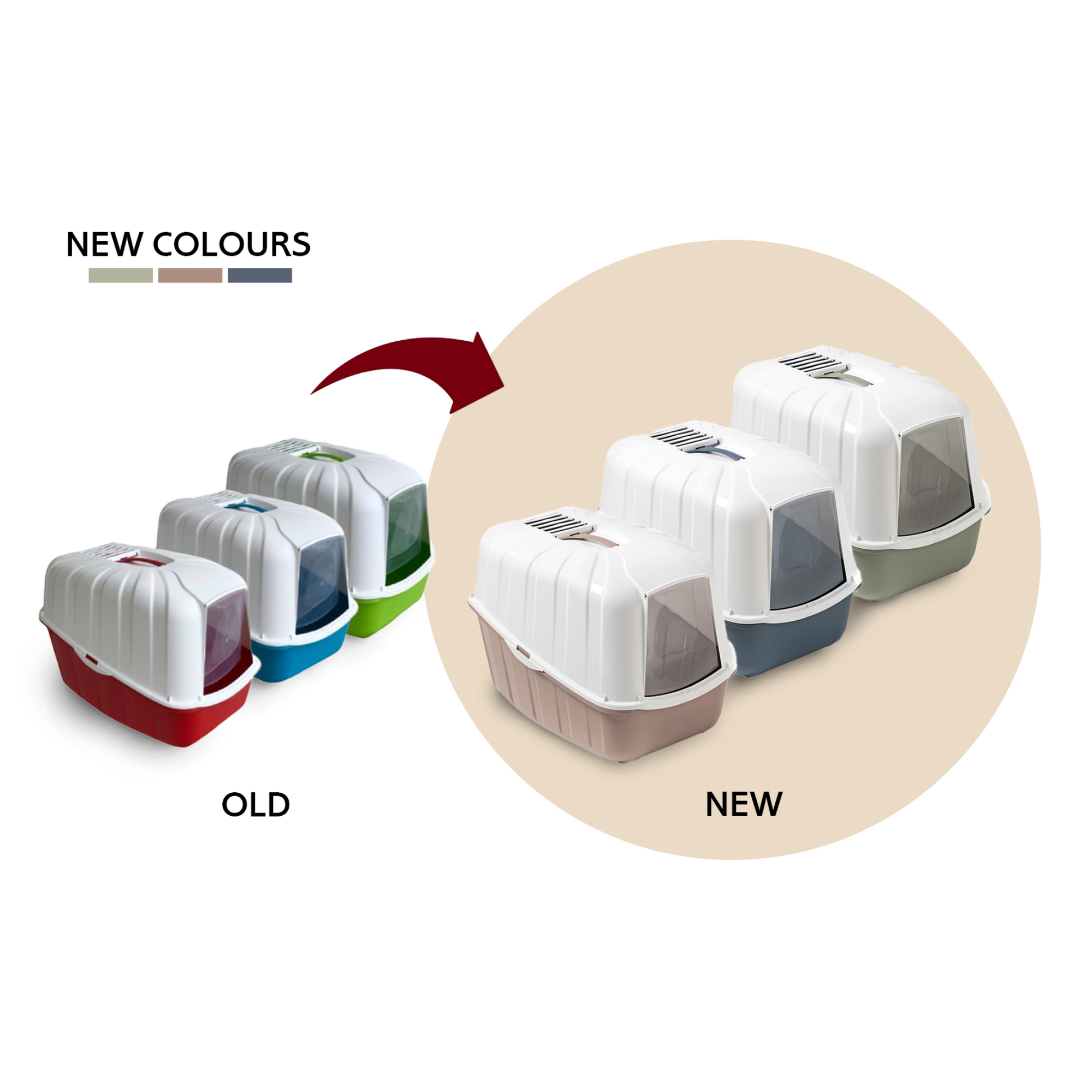 Komoda Cat Litter Box Mix Colors 54 x 39 x 40 cm