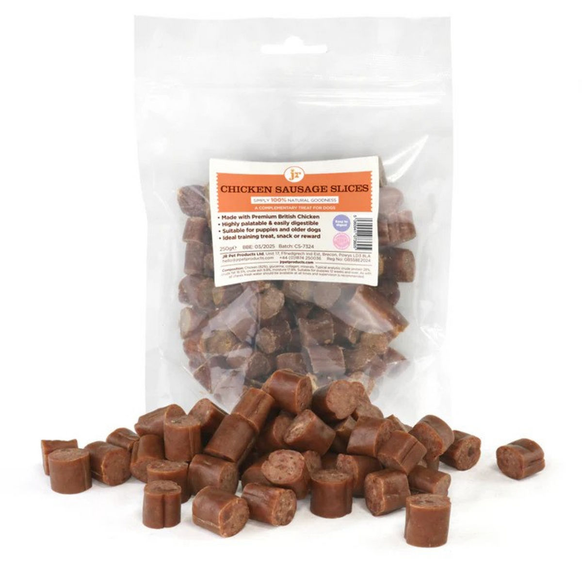 British Sliced Chicken Sausage 250 g - Zero Waste