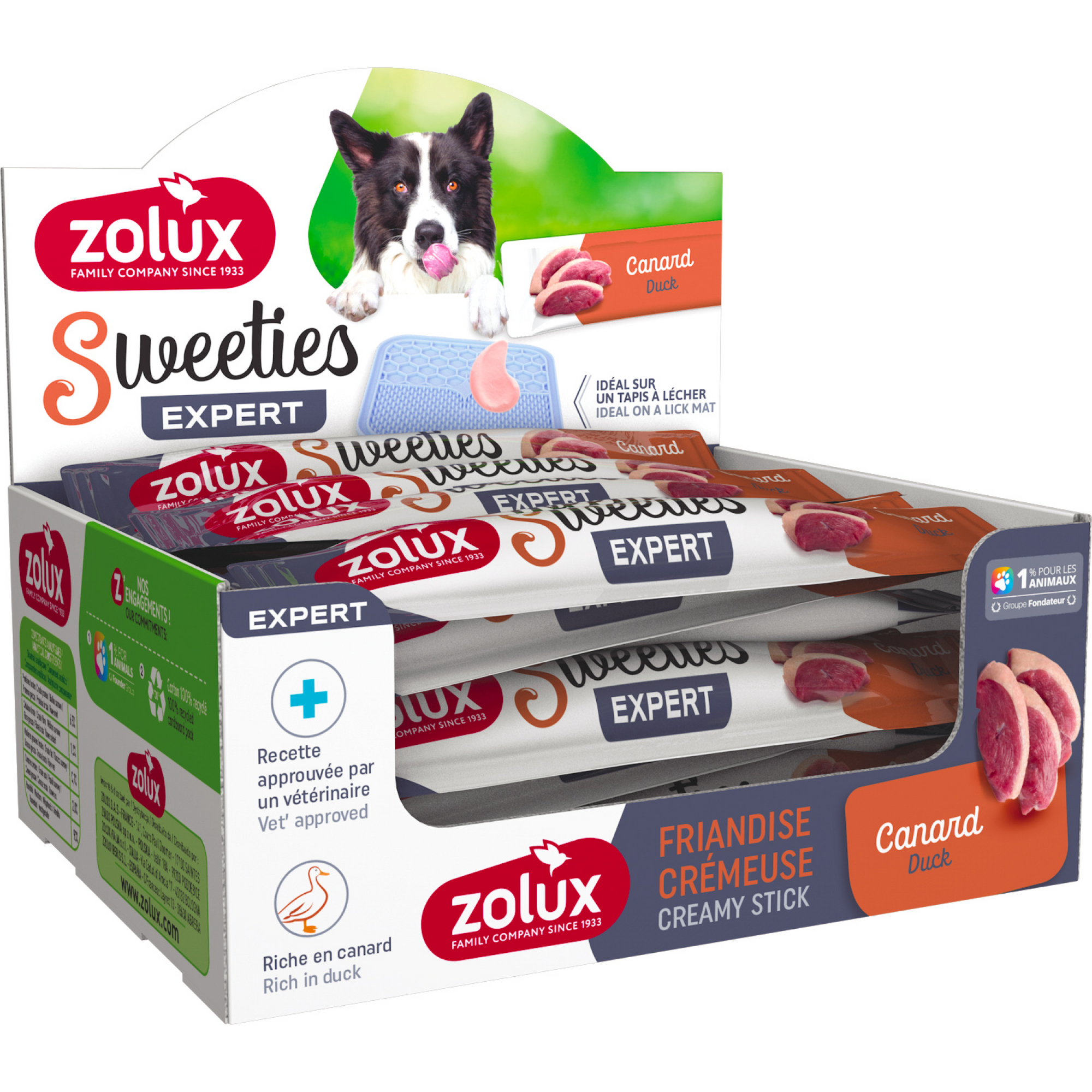 Sweeties Creamy Stick for Dogs, Duck, 48 pcs/box