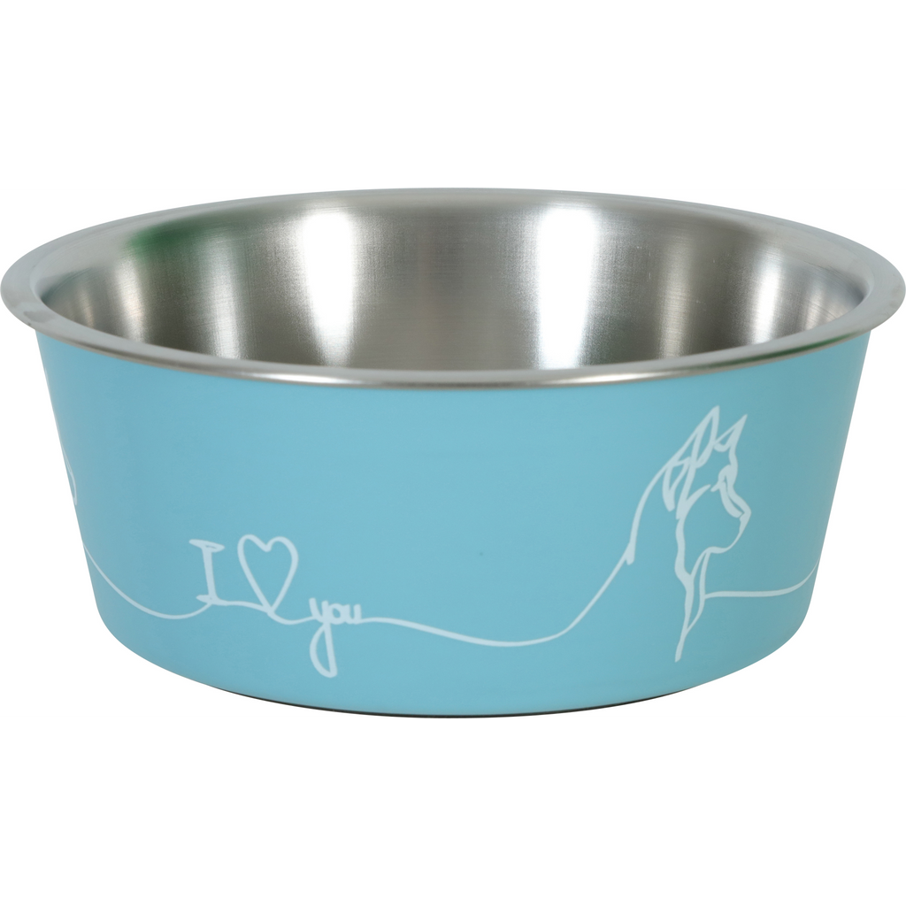 Non-slip Love Dog Bowl