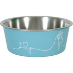 Non-slip Love Dog Bowl