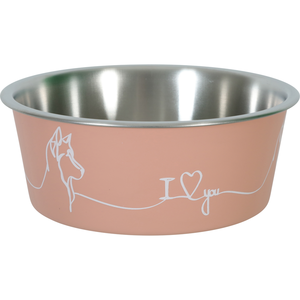 Non-slip Love Dog Bowl