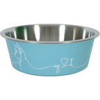 Non-slip Love Dog Bowl