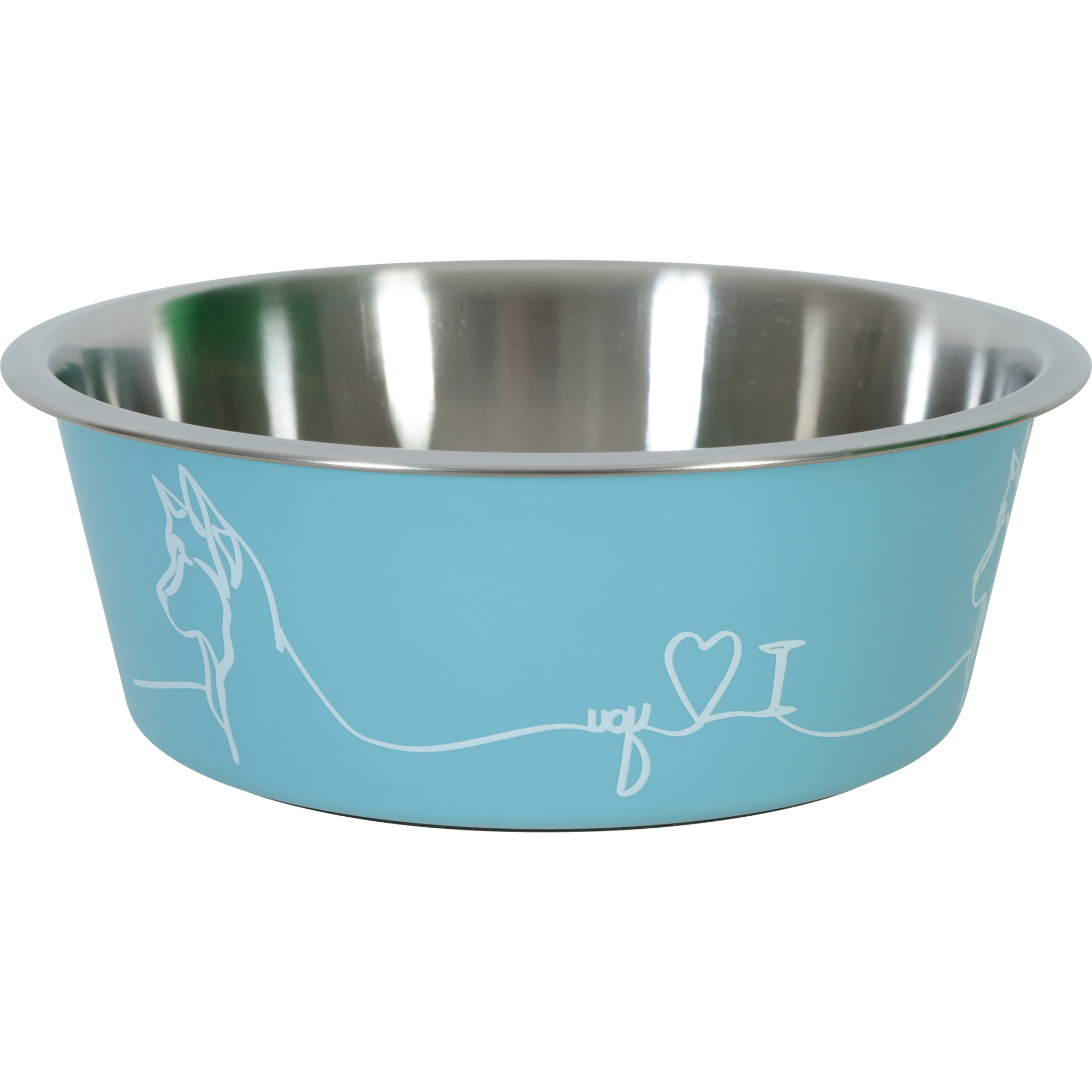 Non-slip Love Dog Bowl