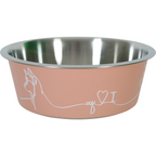 Non-slip Love Dog Bowl