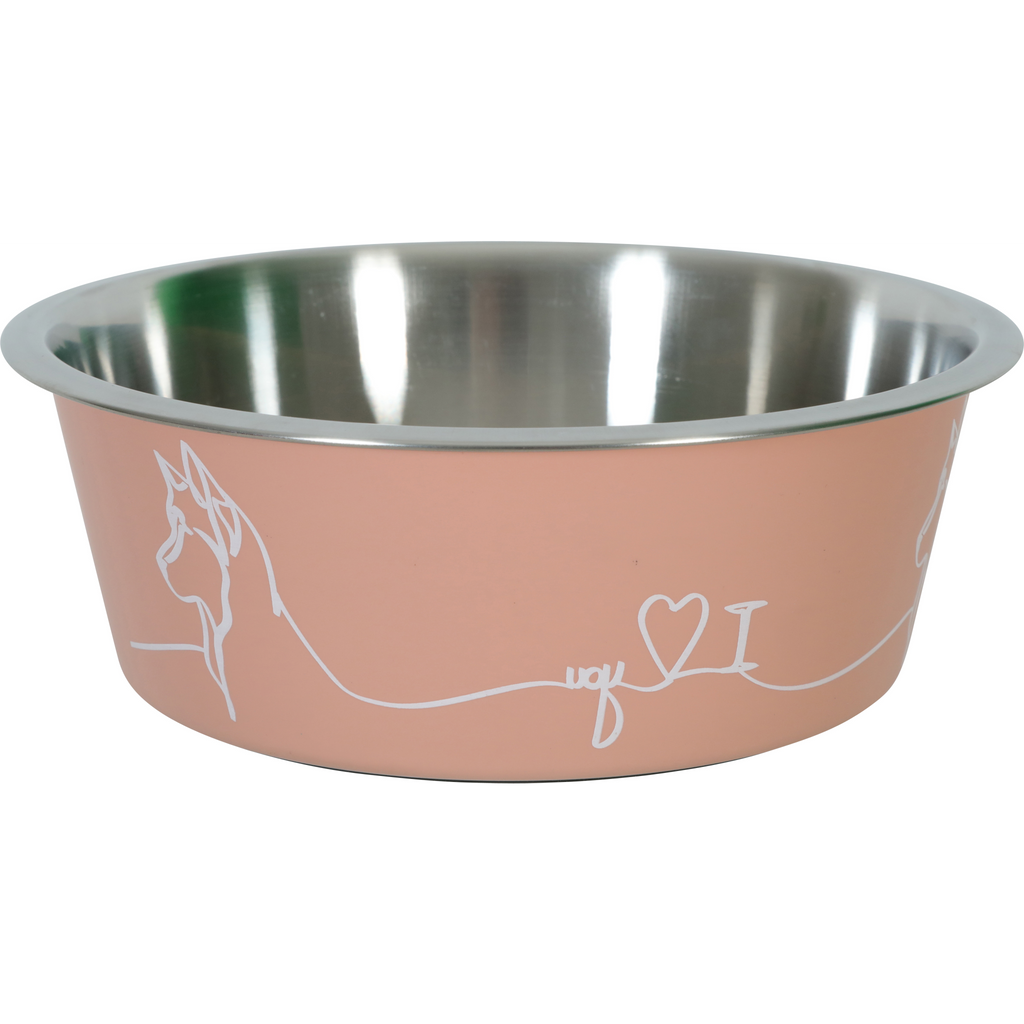Non-slip Love Dog Bowl