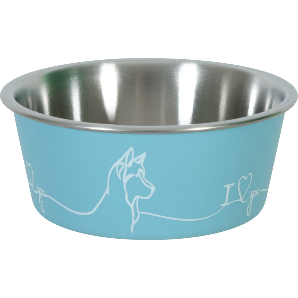 Non-slip Love Dog Bowl