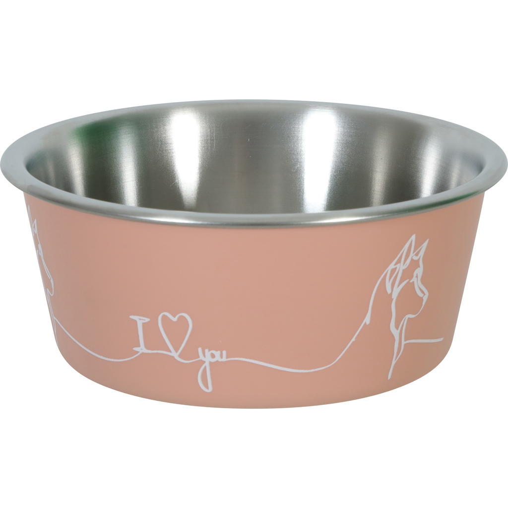 Non-slip Love Dog Bowl