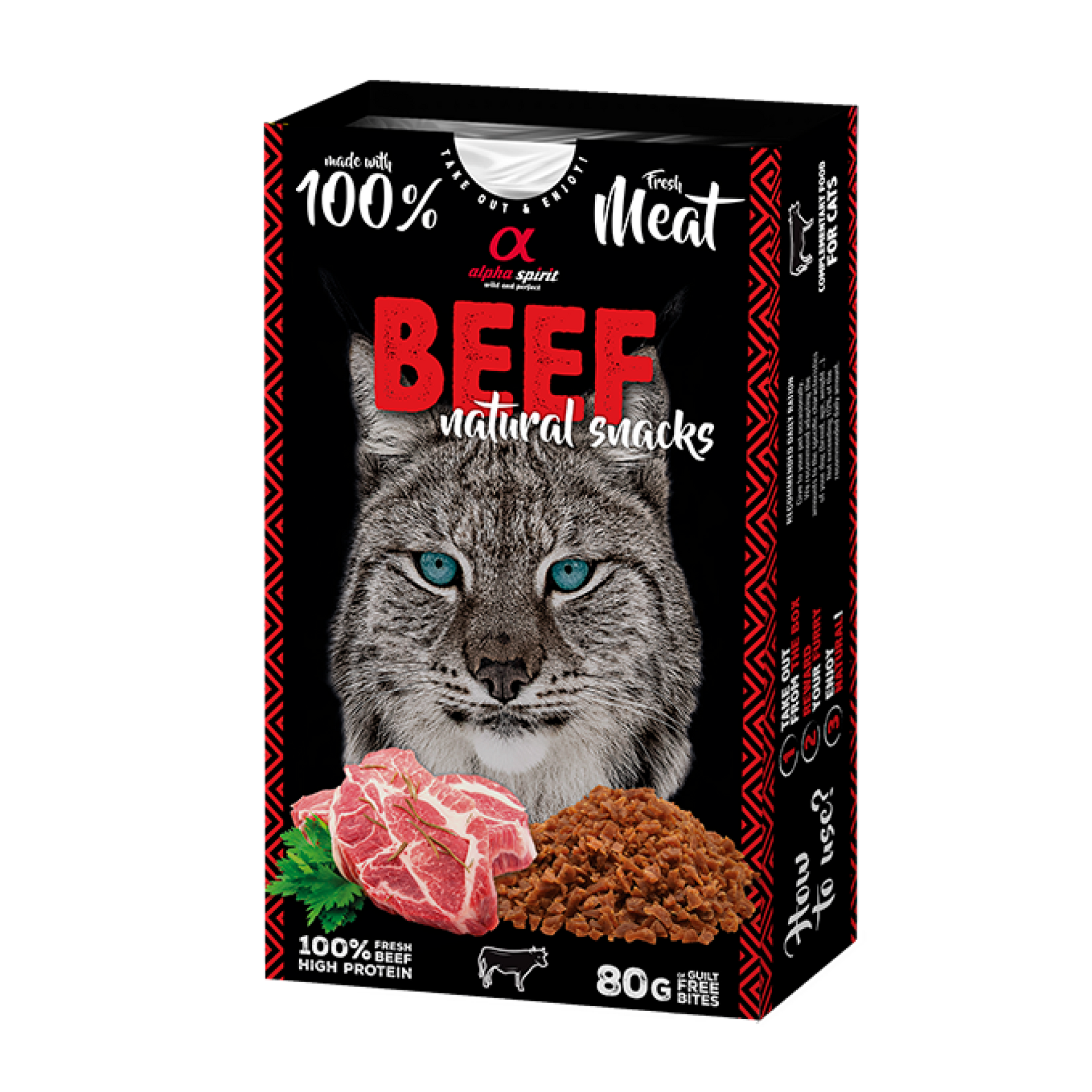 Natural Snacks for Cats Beef 80 g