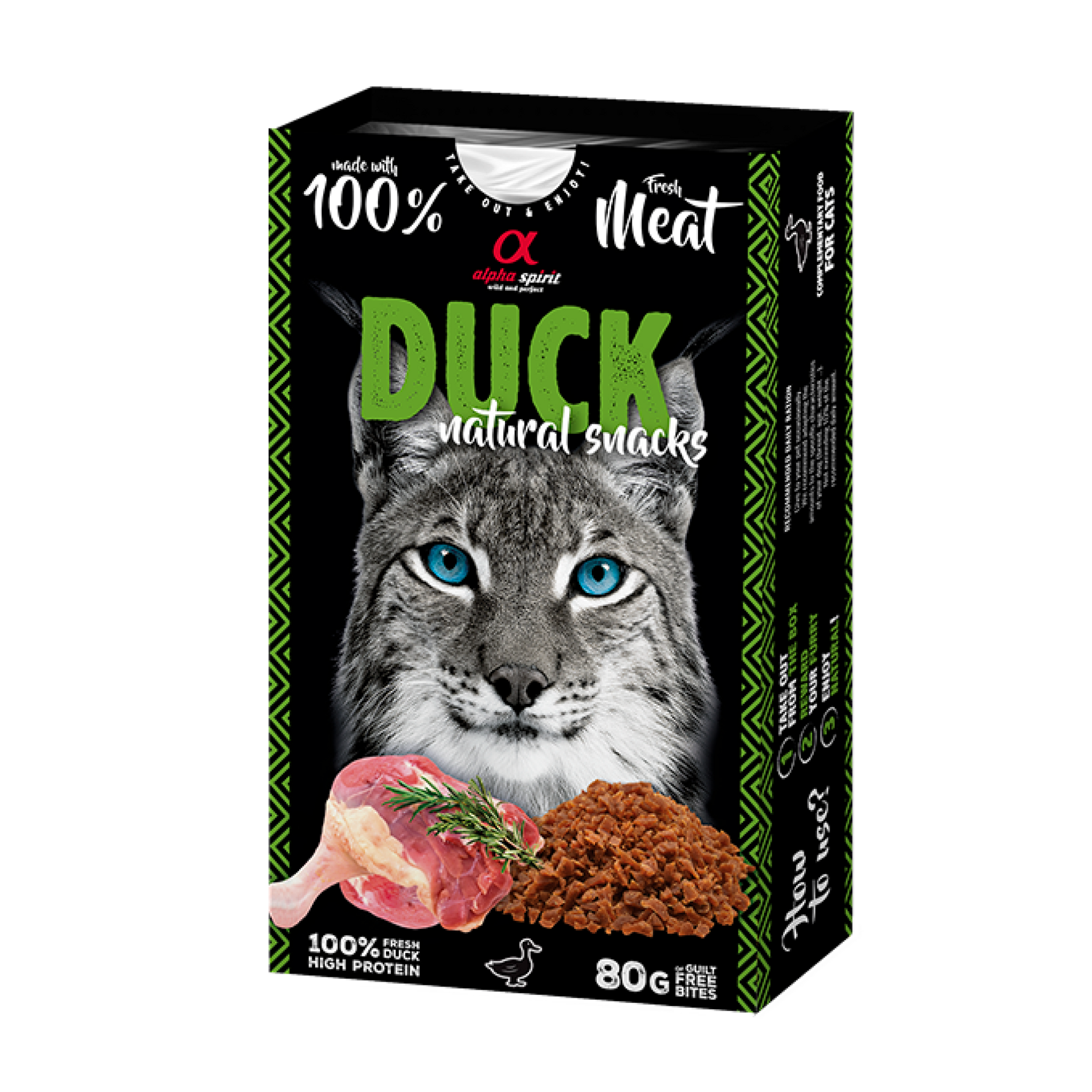 Natural Snacks for Cats Duck 80 g