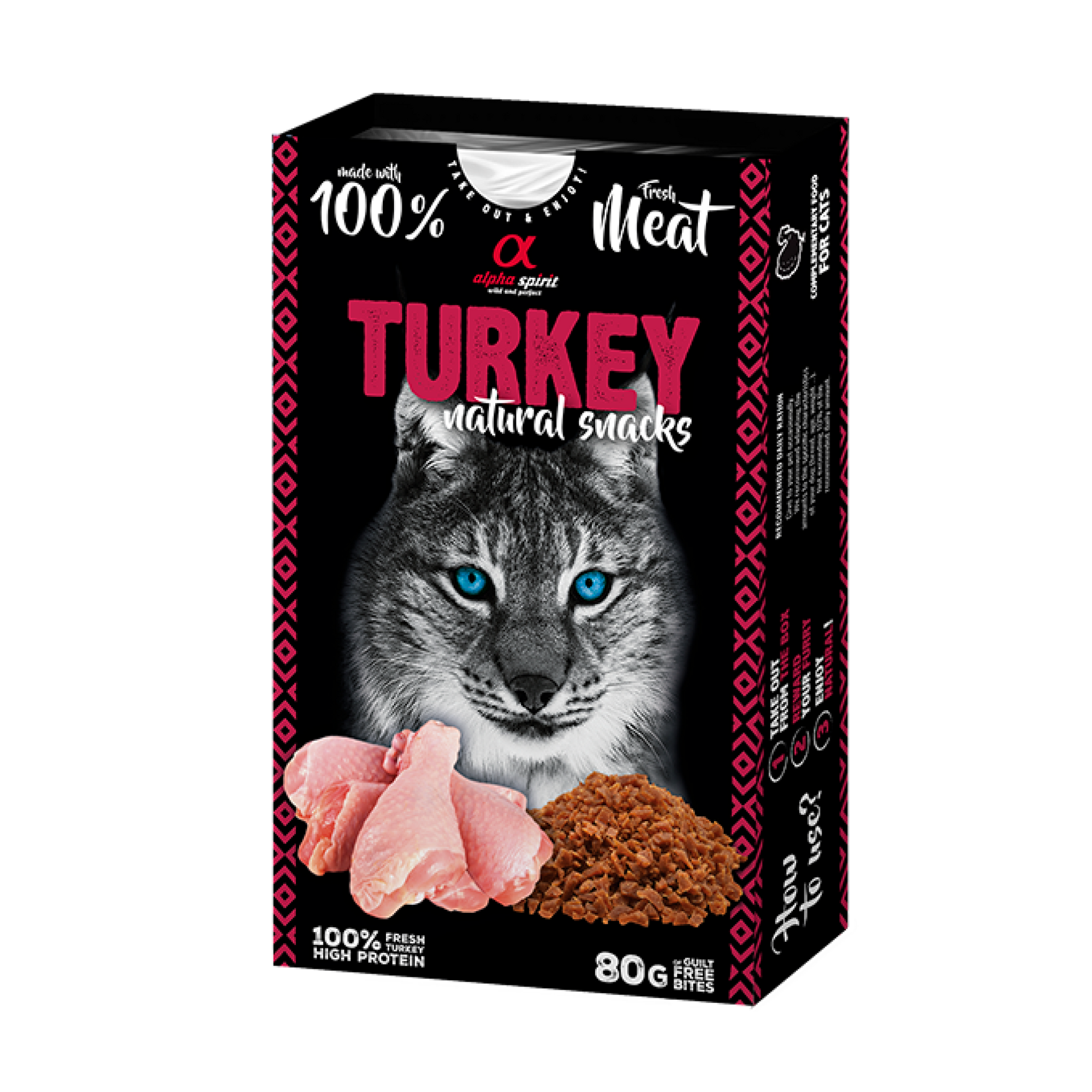 Natural Snacks for Cats Turkey 80 g