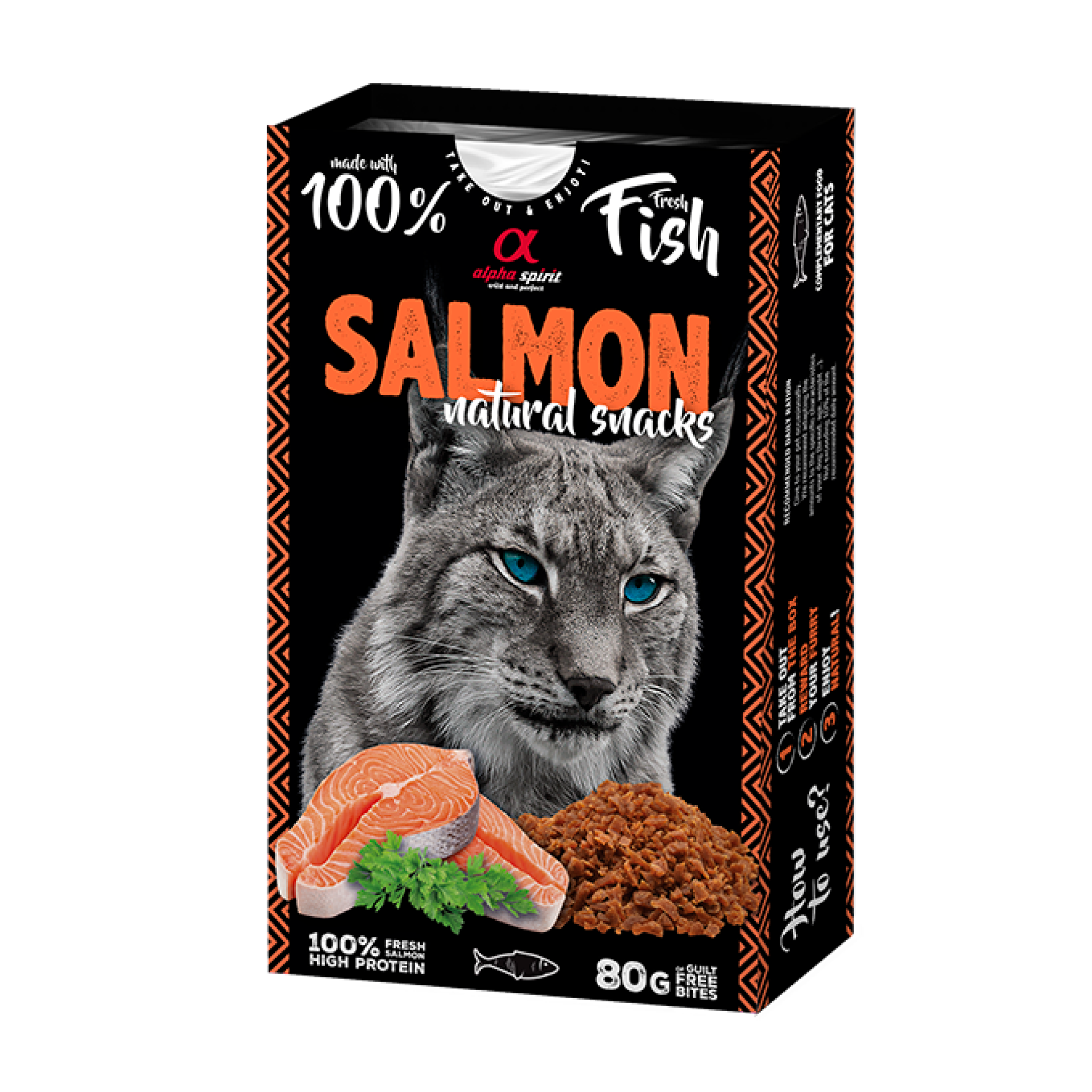 Natural Snacks for Cats Salmon 80 g – Emirates pet food