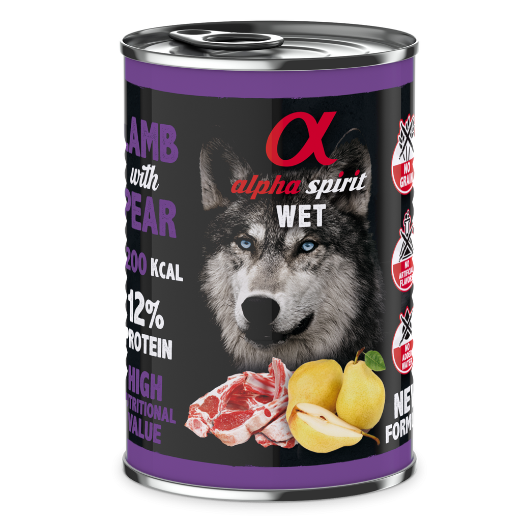 Canned Dog Food Lamb With Pear 400 g