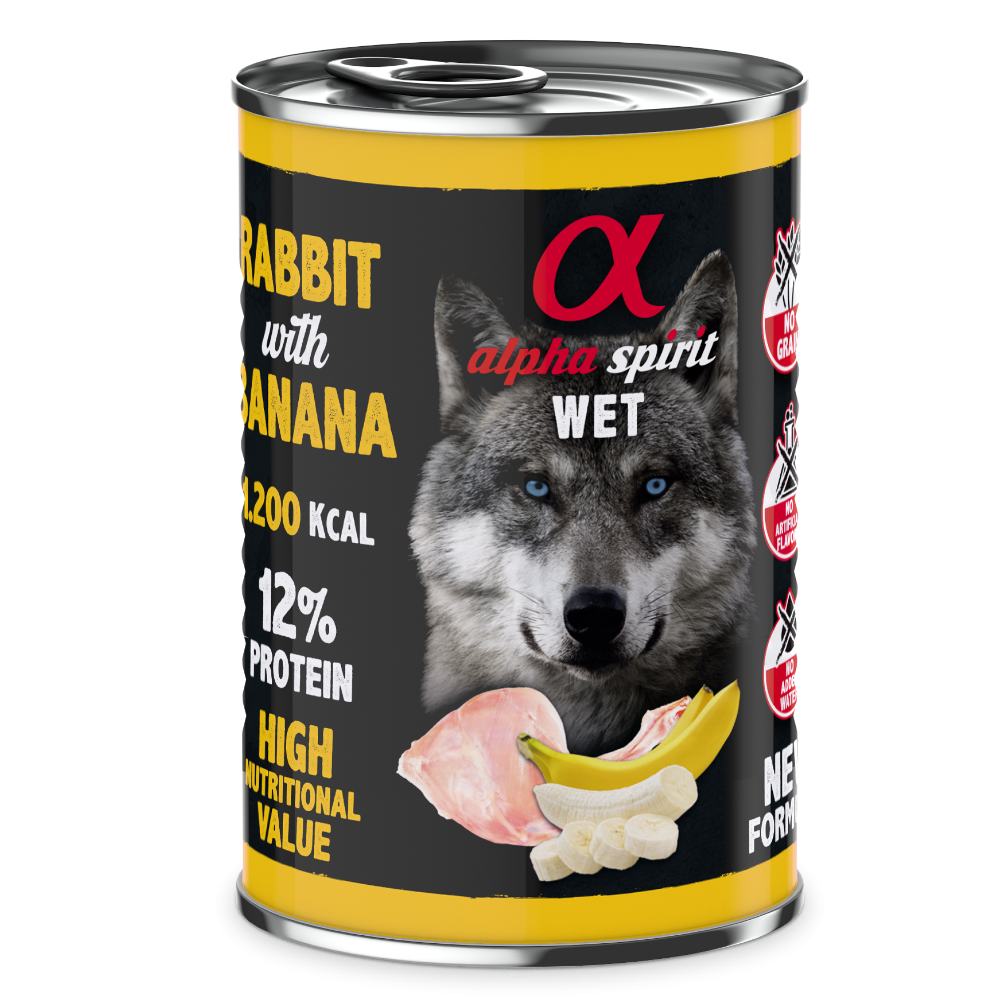 Canned Dog Food Rabbit With Banana 400 g – Emirates pet food