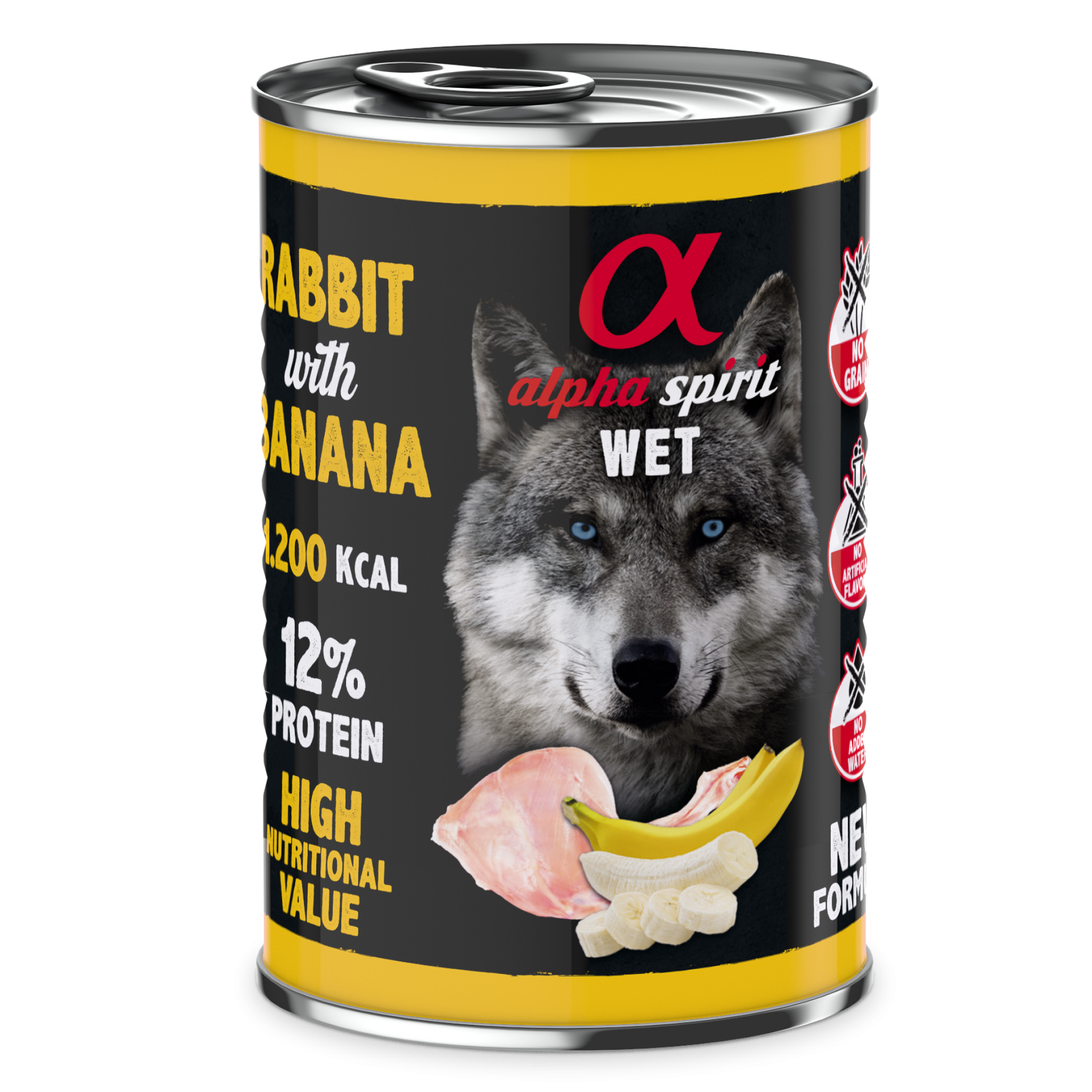Canned Dog Food Rabbit With Banana 400 g