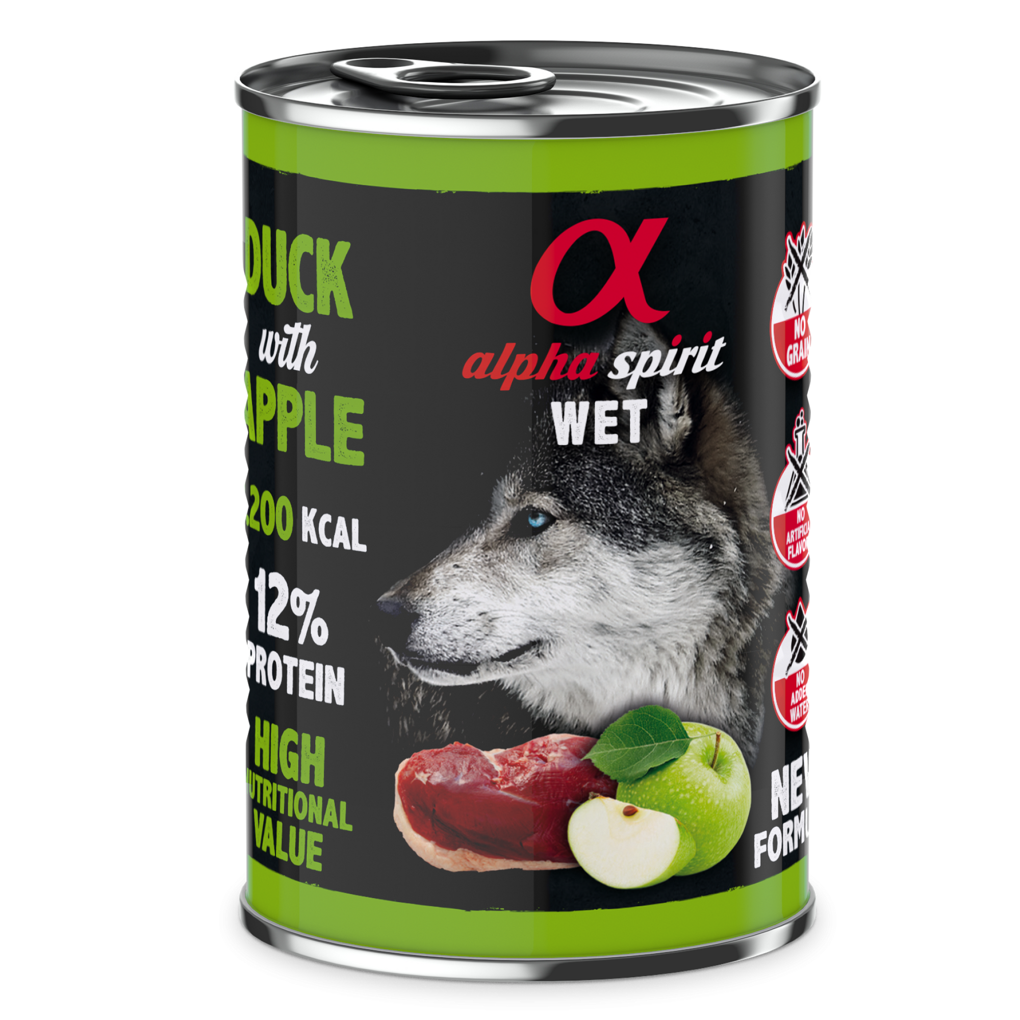 Canned Dog Food Duck With Green Apple 400 g