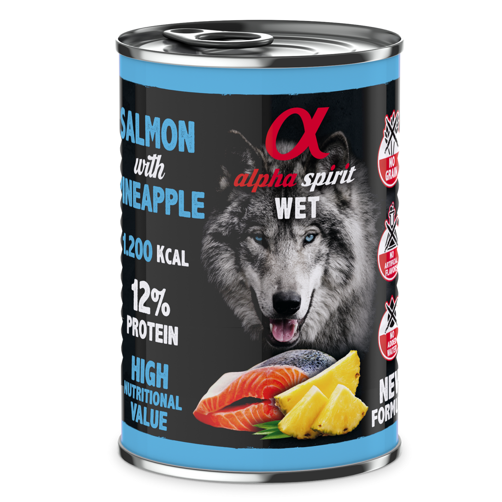 Canned Dog Food Salmon With Pineapple 400 g