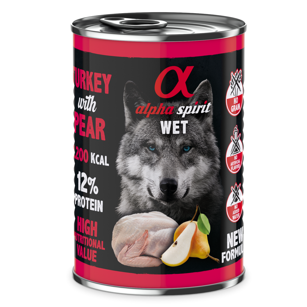 Canned Dog Food Turkey With Pear 400 g