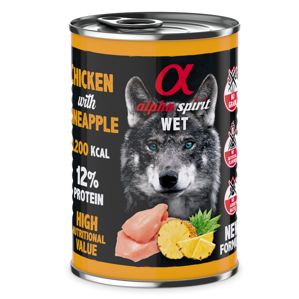 Canned Dog Food Chicken With Pineapple 400 g