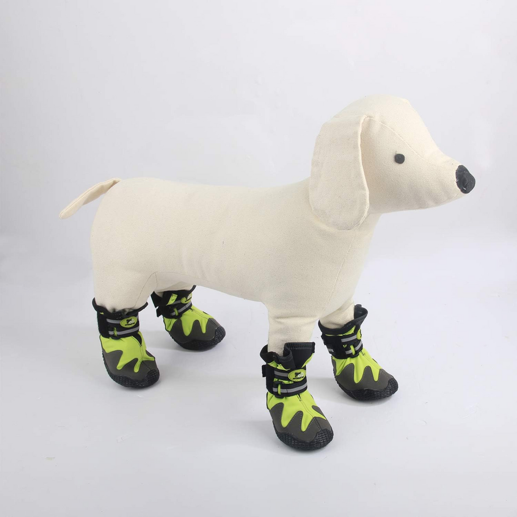Outdoor Dog Shoes Green XLarge, 7 cm