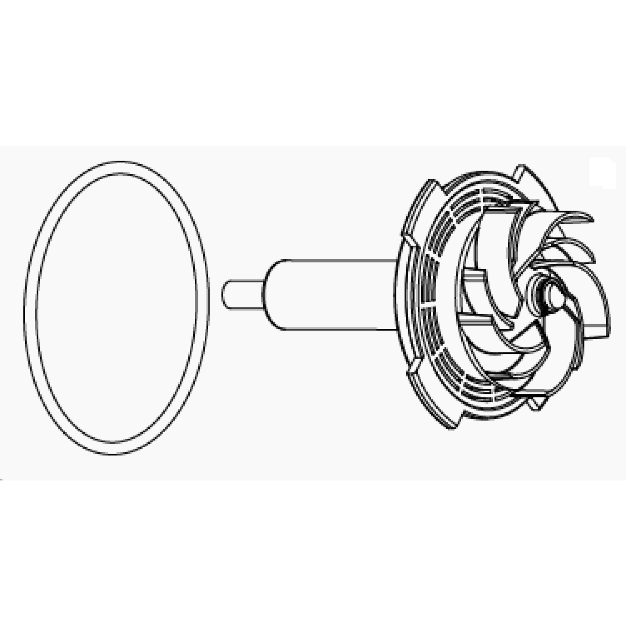 Rotor + Ceramic Shaft + O-Ring Syncra SDC Pump 7.0