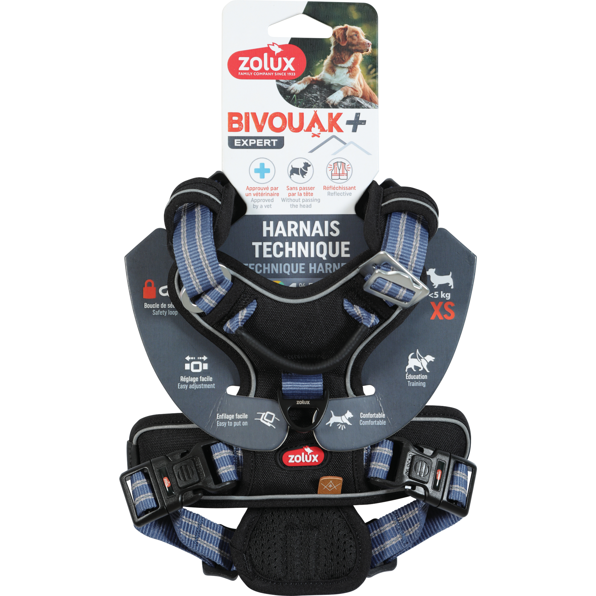BVK Harness Blue, XSmall
