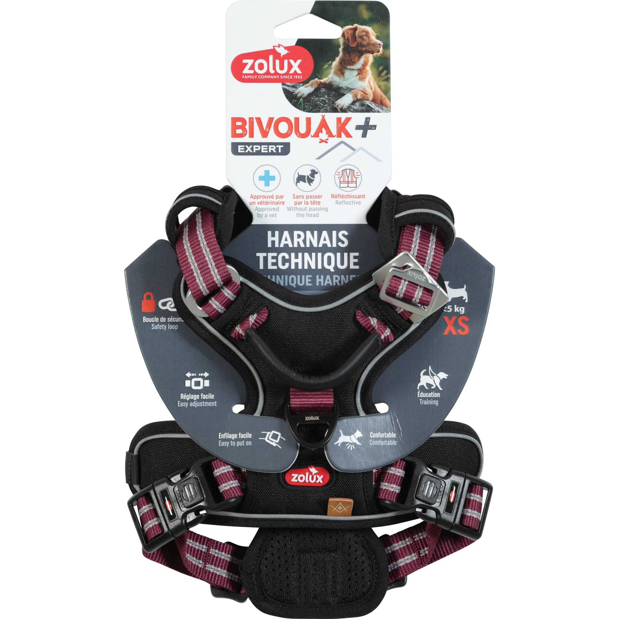 BVK Harness Red, XSmall