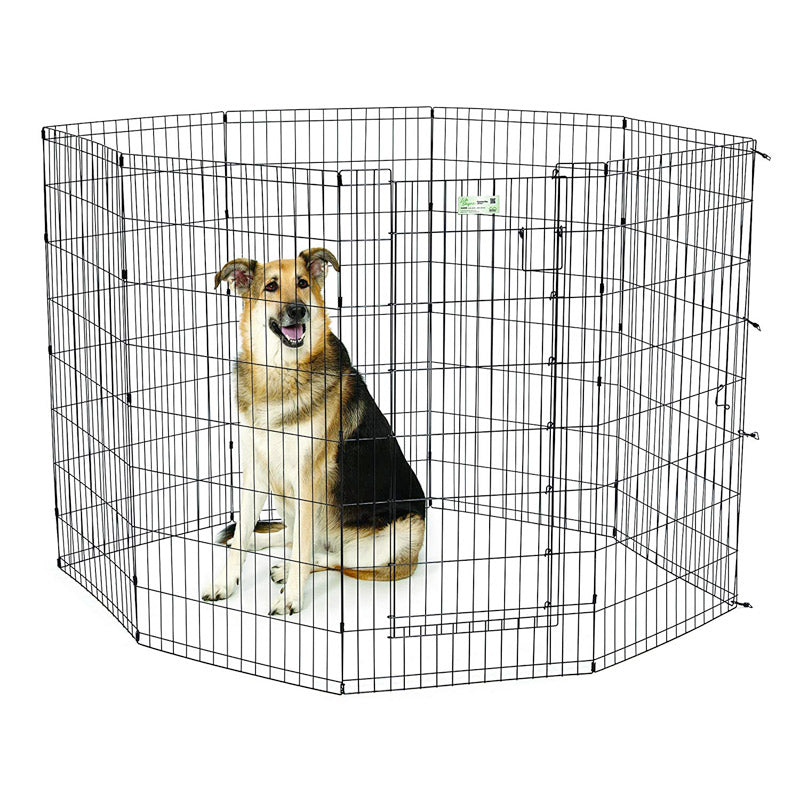 MidWest 48 inch black exercise pen with full MAX Lock door