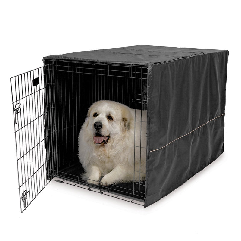 Black Polyester Pet Crate Covers