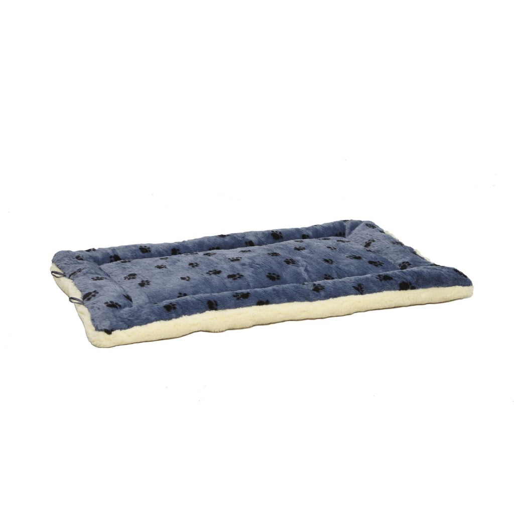 QuietTime Reversible Paw Print Fleece Pet Bed