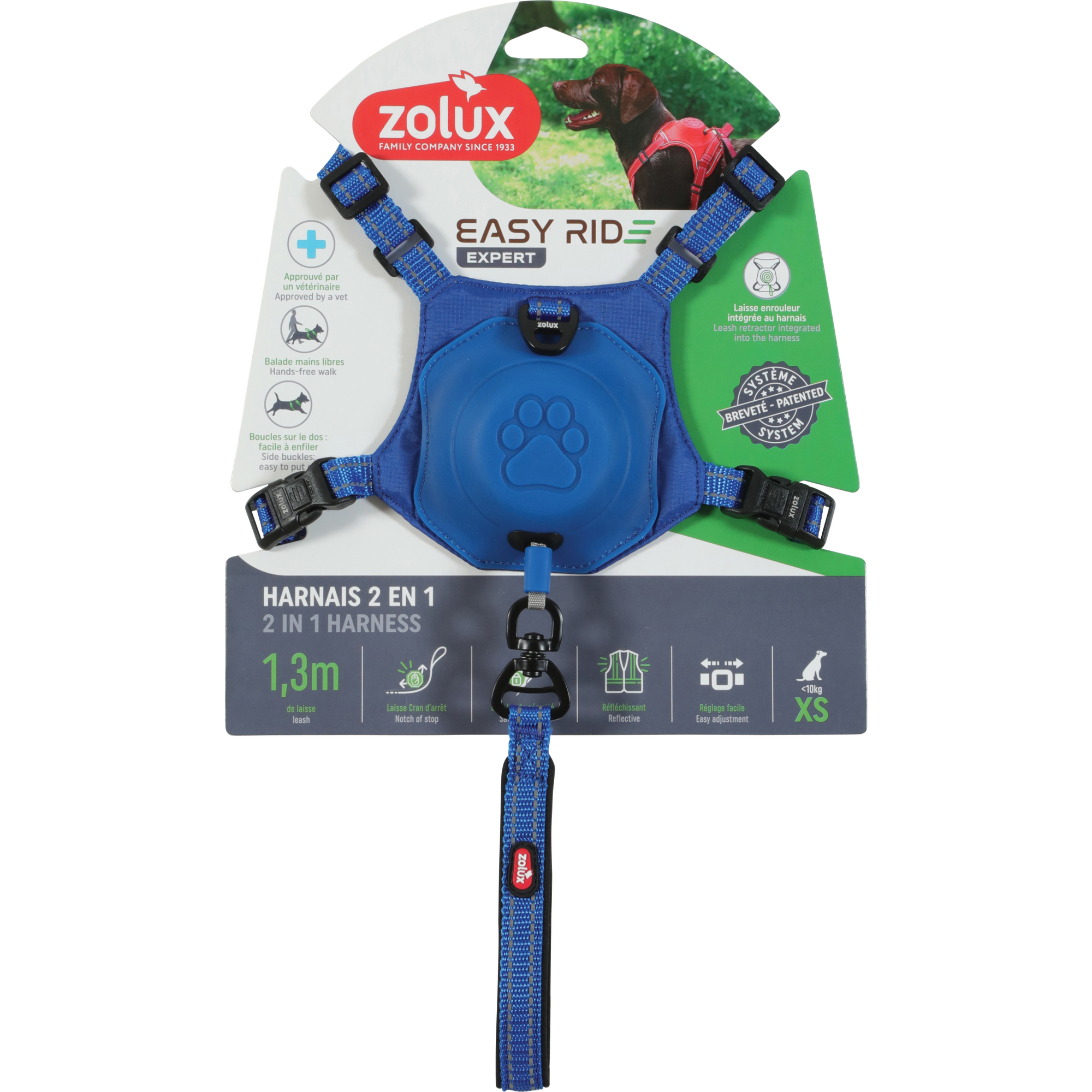 Easyride Harness Blue, XSmall