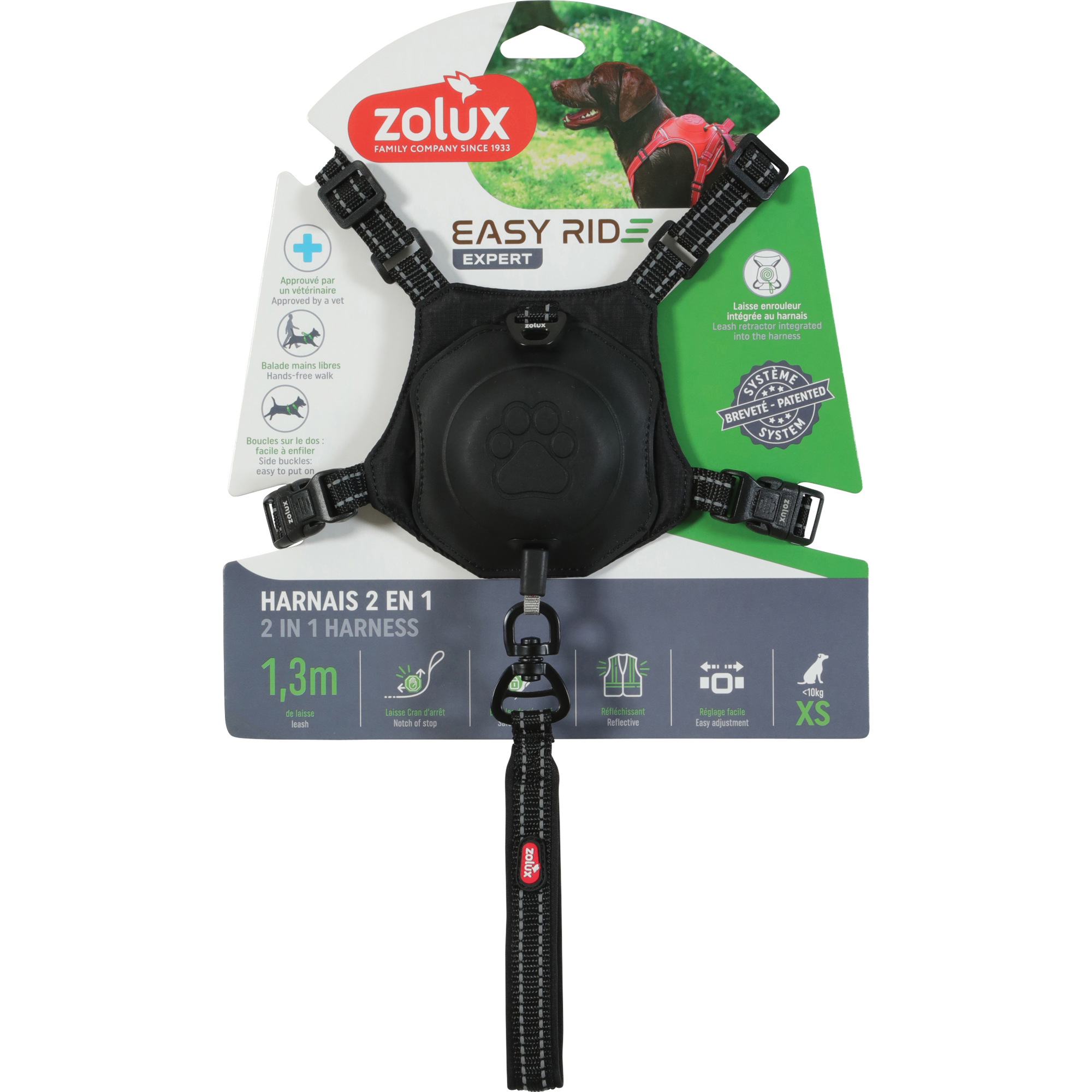 Easyride Harness Black, XSmall