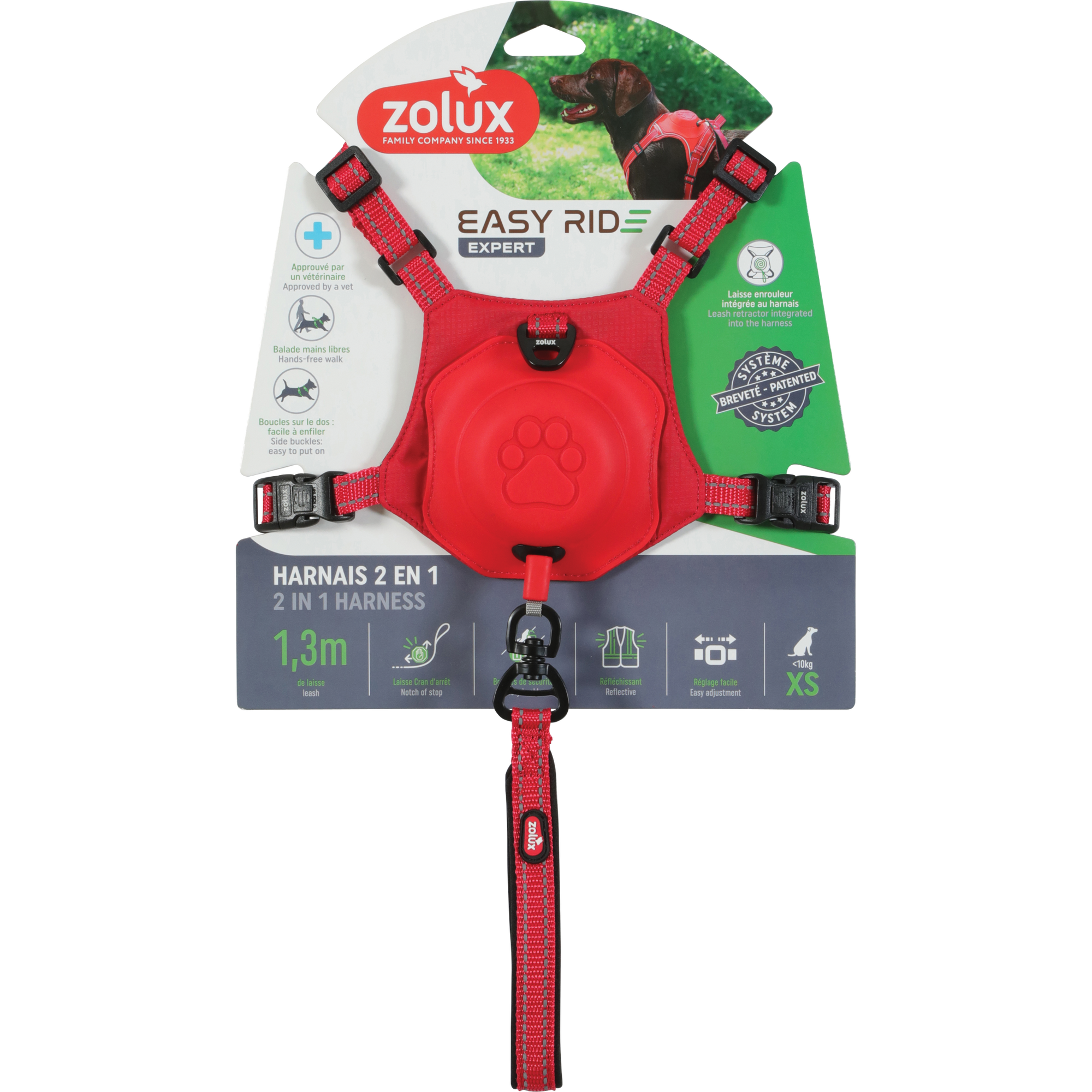 Easyride Harness Red, XSmall