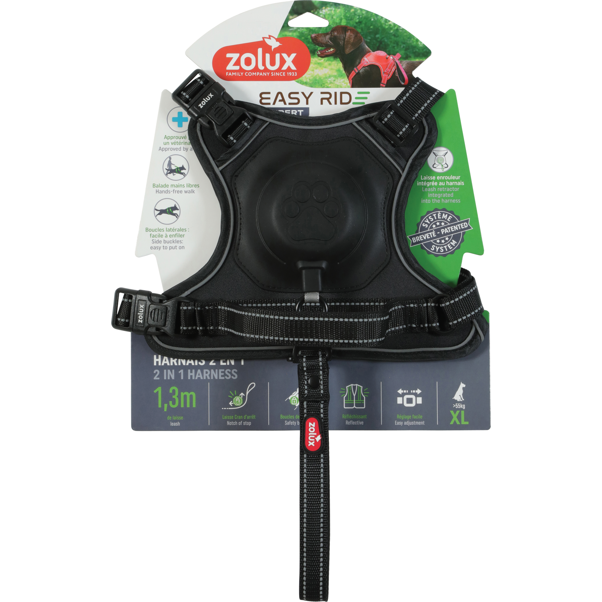 Easyride Harness Black, XLarge