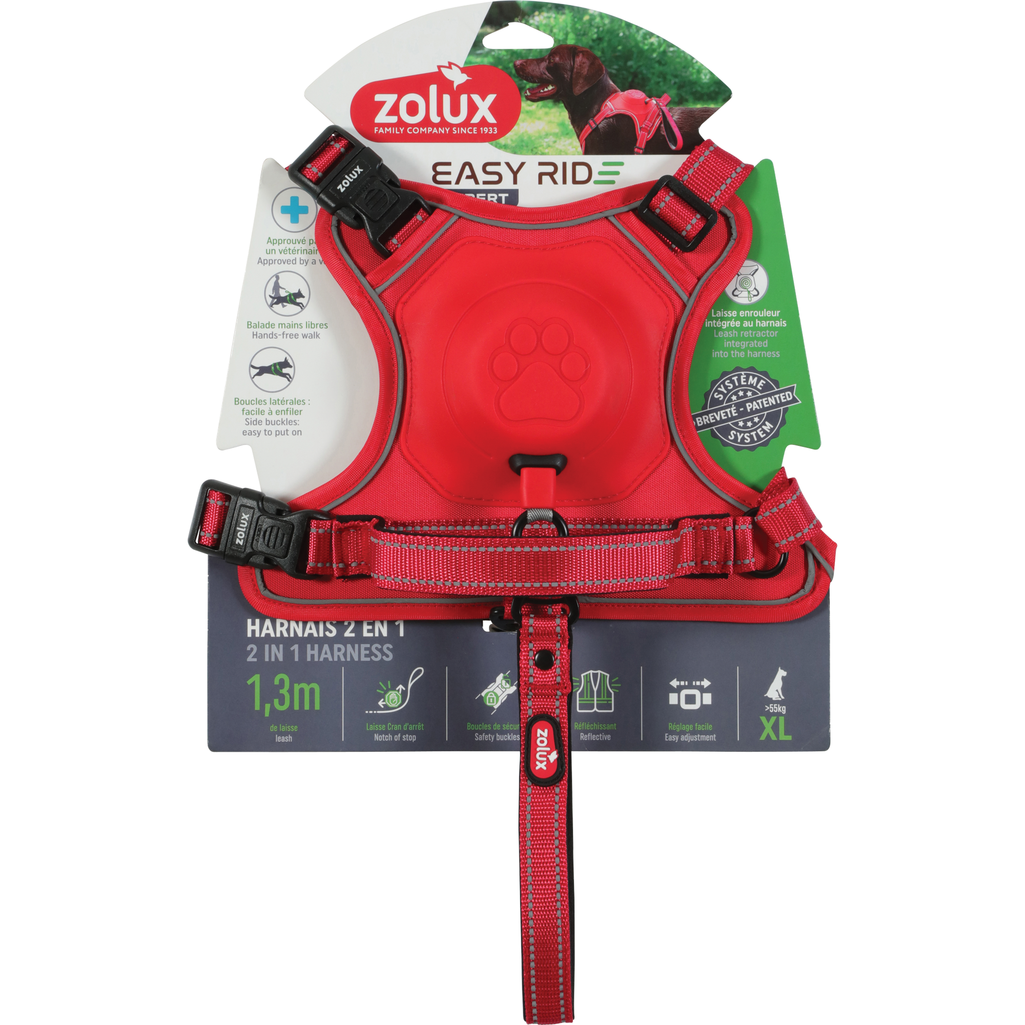 Easyride Harness Red, XLarge