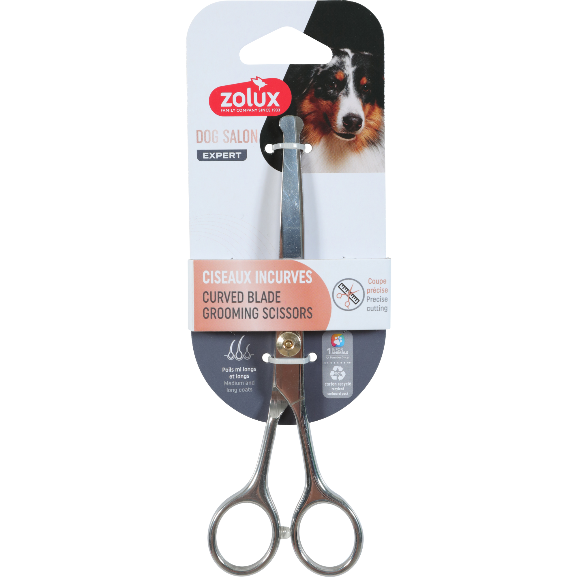 Curved Blade Grooming Scissors