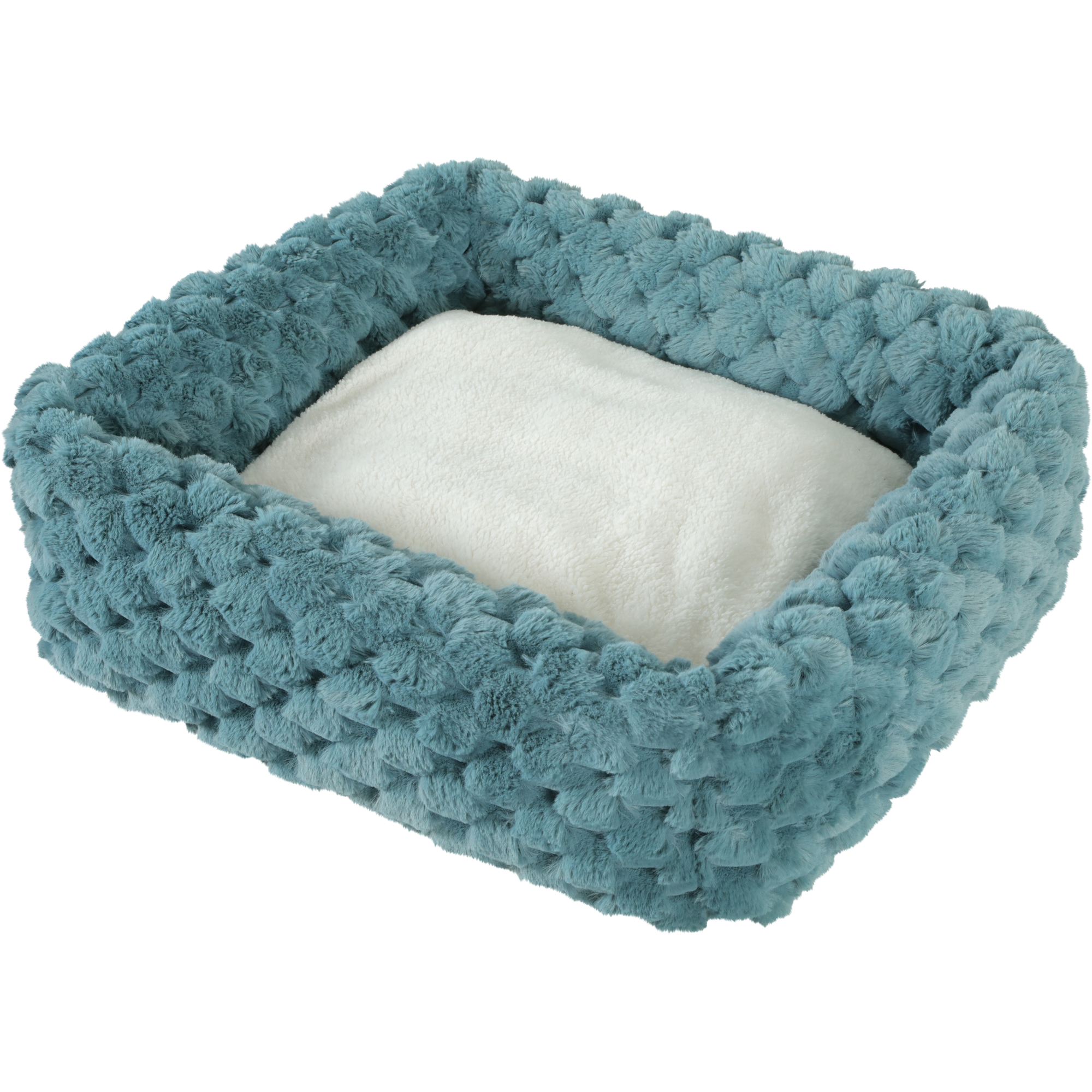Abelha Squared Pet Bed Blue, XLarge