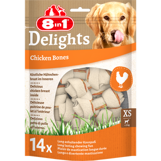 8in1 Delights Bones in Bag XS, 14 pcs, 168 g