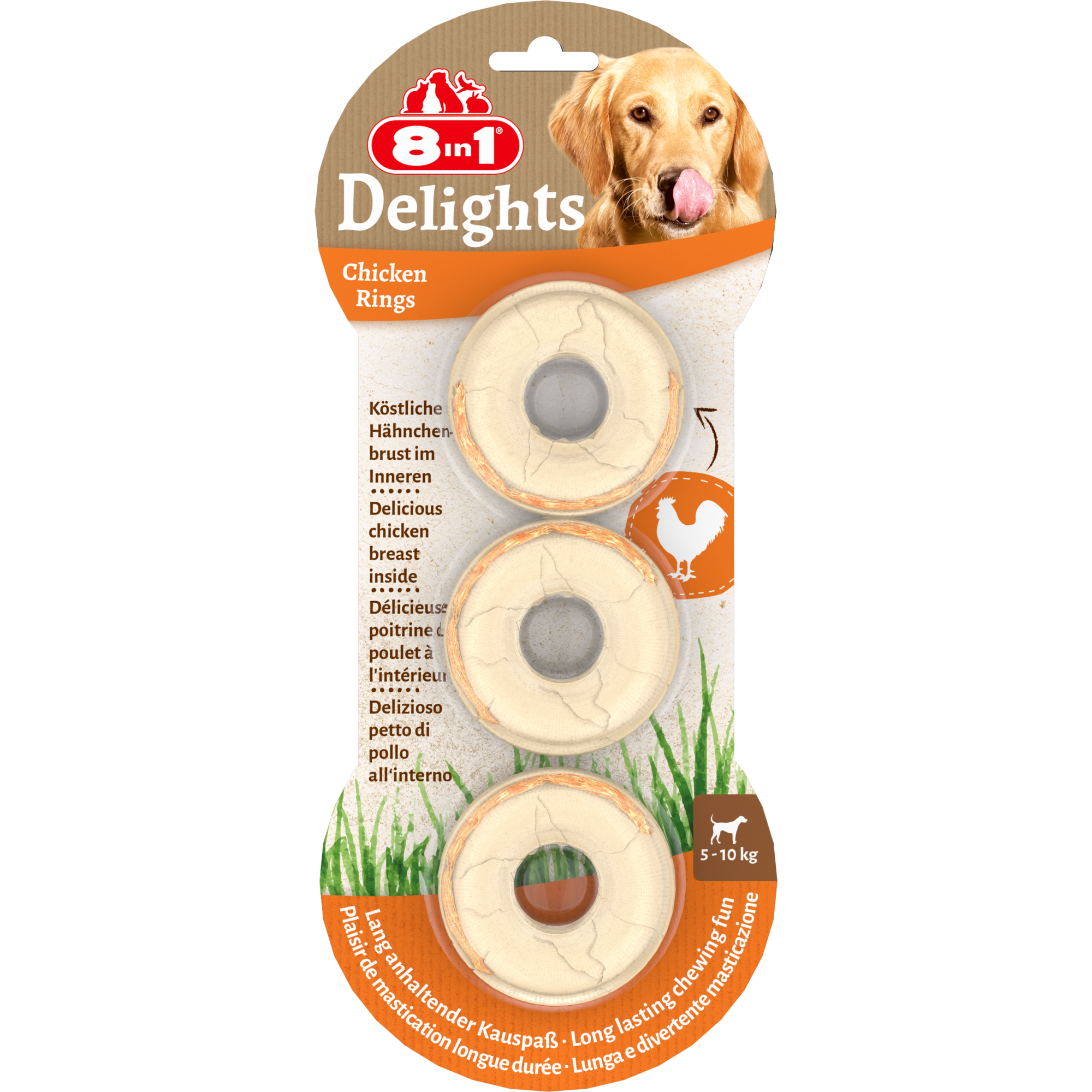 8in1 Delights Chicken Rings 119 g