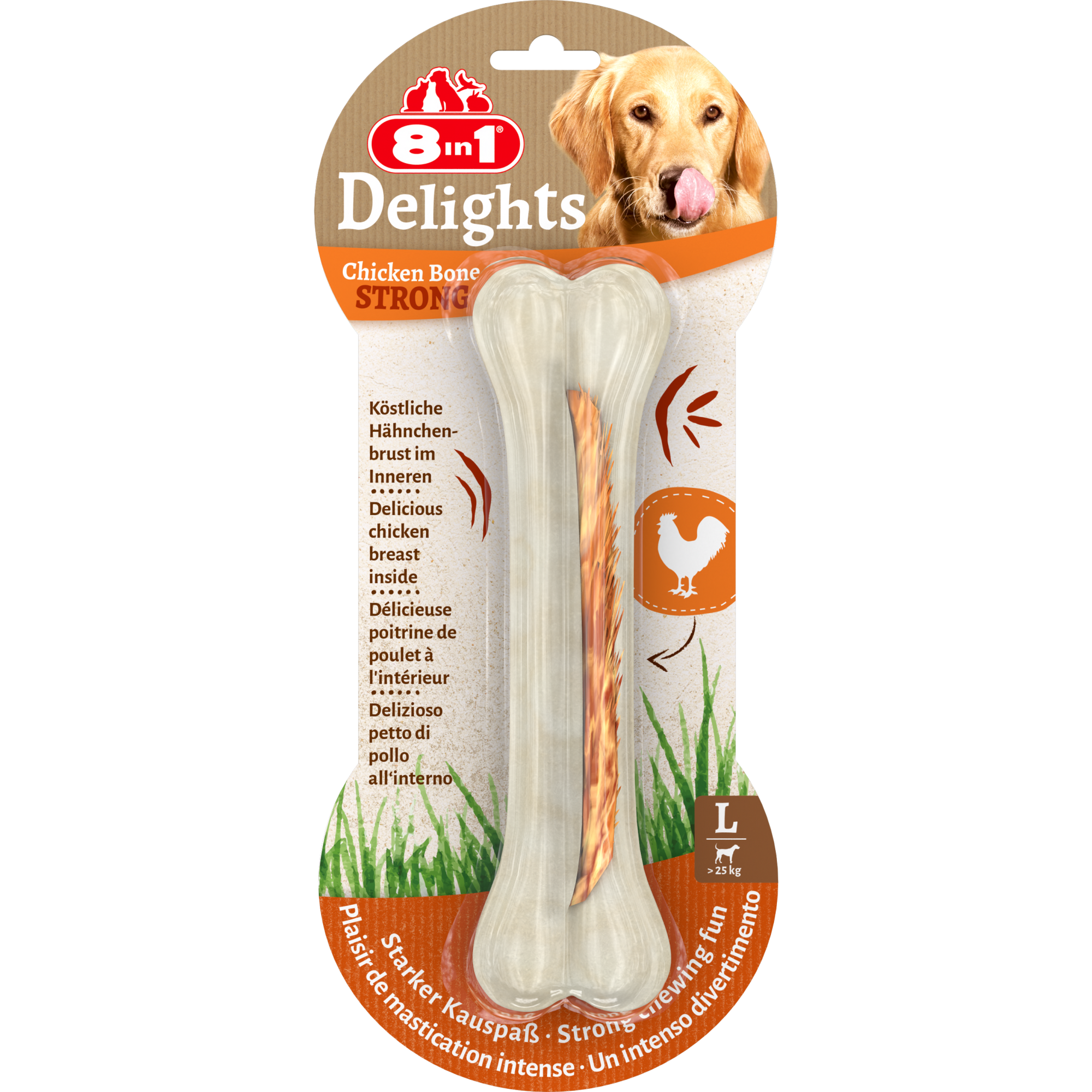 8in1 Delights Chicken Bones Strong